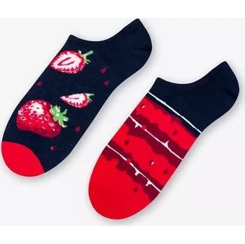 Pánské asymetrické ponožky 009 GRANÁTOVÉ JABLKO/JAHODY 39-42