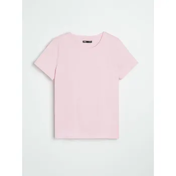 Sinsay - Bavlněné tričko Basic - pastelová růžová - 504EU-03X - 504EU-03X-XS-2