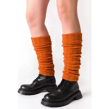 Pánské ponožky Vlněné návleky 068 oranžová Univerzální