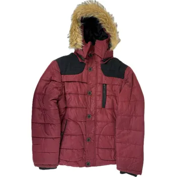 Pánská casual bunda LEVNO Pánská zimní bunda Parker červená Varianta: L Nové