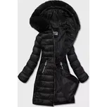 Černá lehká dámská bunda pro přechodné období (b8058-1) odstíny černé L (40)