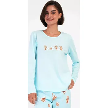 Pánská móda Dámské pyžamo dlouhé Adriana světle modrá XL