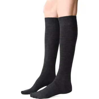 Pánské oblečení Dámské podkolenky MERINO WOOL 130 GRAFITOVÁ MELANŽ 38-40