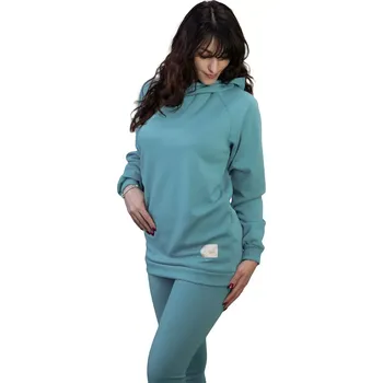 Dámská mikina ESITO | Dámská zateplená mikina Warmkeeper Teal extended - modrá / XS