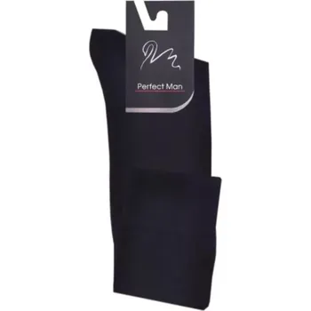 Pánské ponožky Hladké pánské podkolenky s elastanem černá 42/44