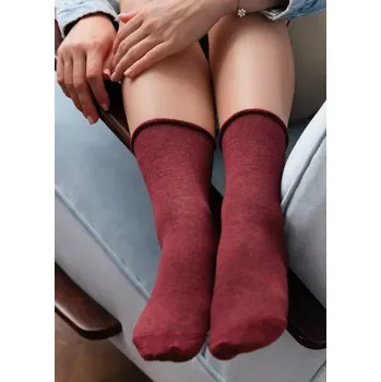 Ponožky Steven art.083 Cashmare dámské 35-40 bordó melanž 38-40