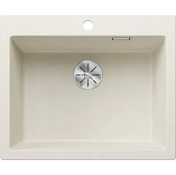Granitový dřez Blanco Pleon 6, silgranitový dřez 615x510x220 mm, 1-komorový, jemná bílá, BLA-527137