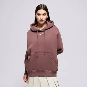 Dámské oblečení Nike Mikina S Kapucí Phnx Flc Os Hoodie W Nsw Hnědá S