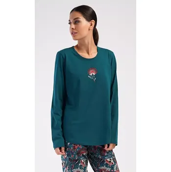 Pánská móda Dámské pyžamo dlouhé Jasmína petrolejová XXL