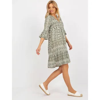 Dámské šaty Šaty D73771M30214H khaki S