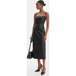 HUGO Šaty z imitace kůže Kattarina-1 50553546 Černá Slim Fit 42