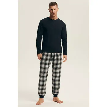 Pánská móda PÁNSKÉ PYŽAMO NOIR 43457 AW25 černá 2XL