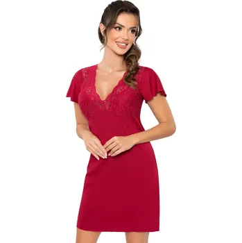Dámská noční košile Noční košile Luiza Maroon - Donna S