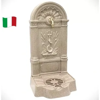 Umyvadlo Zahradní VÝLEVKA FLORENCIE z litého hliníku, BÉŽOVÝ GRANIT (Prvotřídní kvalita)