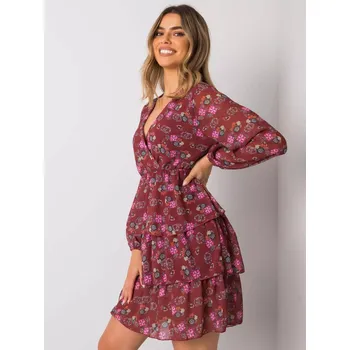 Dámské šaty WN SK 21049 šaty.38X kaštanová S/M