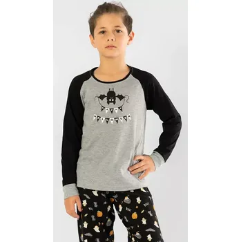 Chlapecké oblečení Dětské pyžamo dlouhé Netopýr oranžová 15 - 16