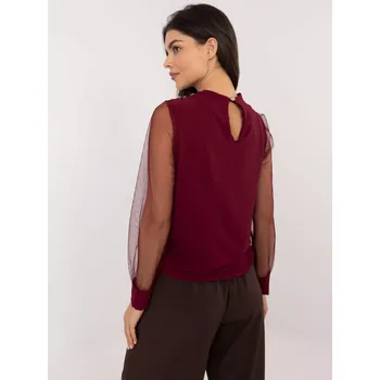 Dámská košile Halenka MI BZ 278519.03X vínová jedna velikost