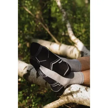 Pánské sportovní ponožky 057 MAX MELANŽOVÁ SVĚTLE ŠEDÁ 47-50