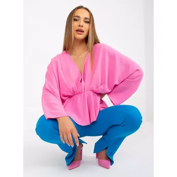 Dámská košile Halenka DHJ BZ 11979.67 růžová jedna velikost