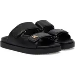 Nazouváky Tommy Hilfiger Double Strap Leather Sandal FW0FW09121 Černá 37