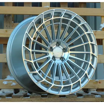 Disk Alu kola Racing Line FBX162, 22x9 5x112 ET32, stříbrná + leštění (zátěžová)
