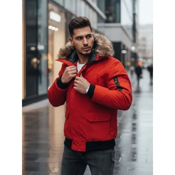 Pánská bunda DSTREET ČERVENÁ M