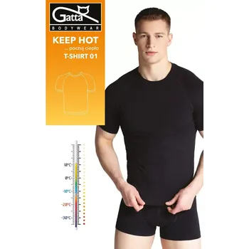 Pánské tílko Pánský nátělník Gatta 43028 Keep Hot T-Shirt 01 Men M-2XL černá L
