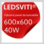 LEDSVITI 16013 LED panel 600x600mm 40W studená bílá