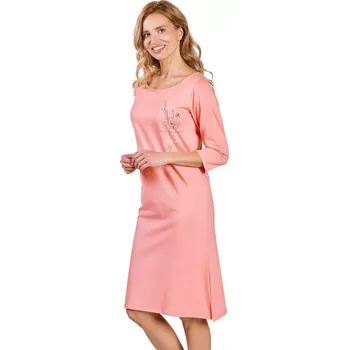 Dámská noční košile Dámská noční košilka 3242 Ashley - TARO Růžová XL