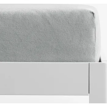 Prostěradlo Nepropustné froté prostěradlo s napínací gumou - světle šedé 140 x 200 cm