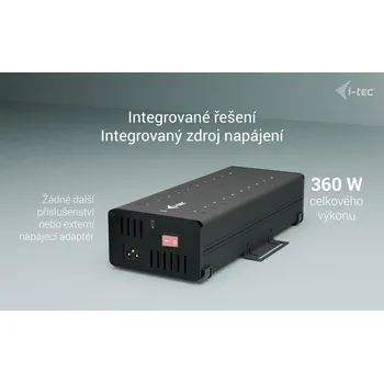 USB hub I-tec USB-C/USB-A Metal Charging+Data HUB, 15W per port, 20x USB-C, 360W CACHRGHUB20C