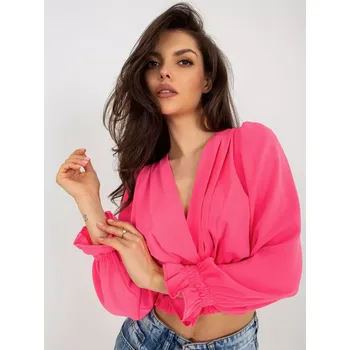 Dámská košile Halenka DHJ BZ 13866.92P fluo růžová jedna velikost