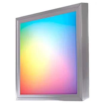 Nástěnné svítidlo LEDSVITI TP-XPL-S3030-RGB-PR-RAM Stmívatelný stříbrný LED panel s rámečkem RGB 300x300 mm 13W