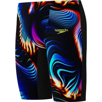 Chlapecké plavky Speedo Fastskin Endurance+ Max High Waisted Jammer Boys Black/Blue 152cm