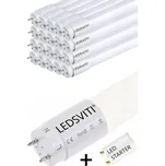 LEDSVITI 20KS LED trubice T8 120cm 18W 4000K denní bílá + startér + startér