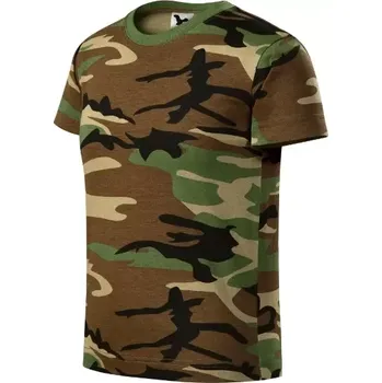 Dívčí oblečení Camouflage tričko dětské camouflage brown 158 cm/12 let