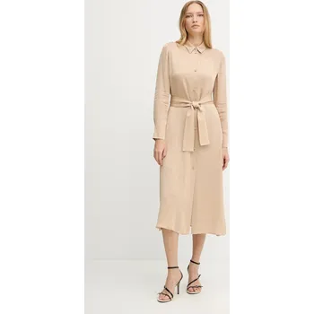 Dámské šaty Šaty Armani Exchange XW001245.AF16121 béžová 01A, vel. 36