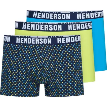 Pánská móda Pánské boxerky 3 pack 42255 Jet - HENDERSON vícebarevná XXL