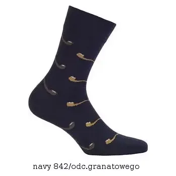 Pánské oblečení Pánské ponožky Wola Perfect Man vzorované W 94N03 Casual zelená 45-47