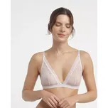 Dámská krajková podprsenka bez kostic DIM ROMANCE TRIANGLE WIREFREE BRA - DIM - růžová L