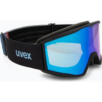 Sjezdové lyžování Lyžařské brýle UVEX Blast CV black matt/mirror blue