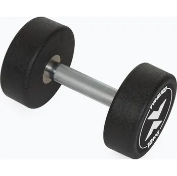 Gumová litinová činka XTREXO Pro 12 kg black