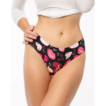 Dámské oblečení Julimex Kiss Me Tanga Brasil kalhotky S-XL Černá L