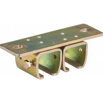 dvojitý stropní držák kolejnice posuvných vrat - horní držák profilu 30 x 28 x 1,75 mm odsuvných vrat