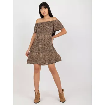 Dámské šaty Dámské šaty D73771R30145J hnědé - FPrice S