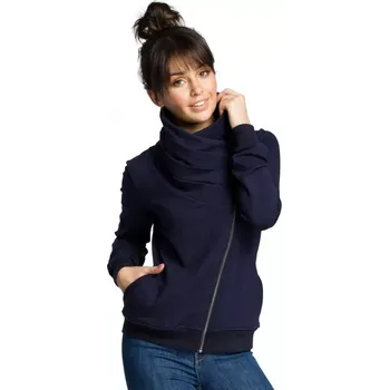 Dámská mikina B071 Mikina na zip - tmavě modrá EU M