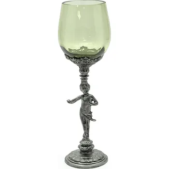 Sklenice Sklenice 0,150l - svatební - zdobená cínem | 82629