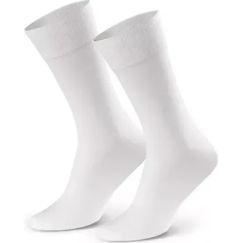Pánské ponožky Hladké ponožky k obleku 056 bílá 42-44
