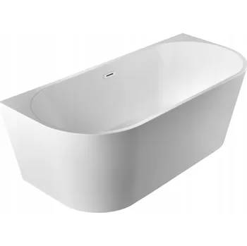 Vana Essente AREZO bílá malá volně stojící vana u stěny 140x71 se sifonem