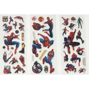 samolepka Bublinové 3D samolepky - SPIDERMAN (A) - 3 Ks (Značka: BANDAI)